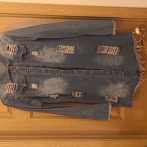 Distressed Jean Jacket